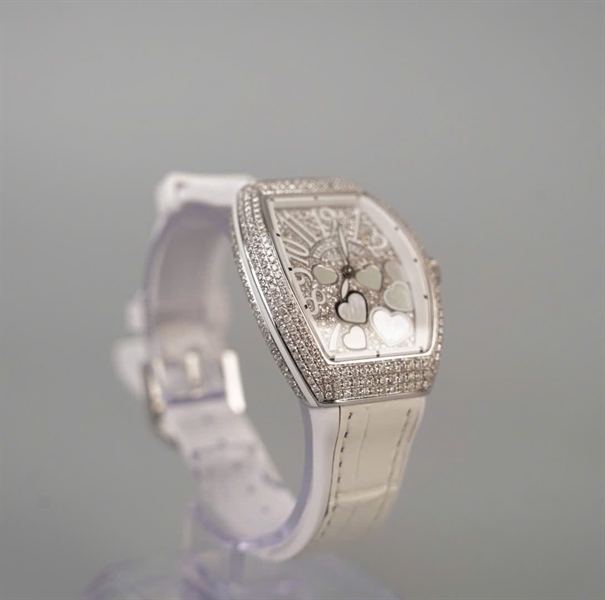 Đồng hồ Franck Muller V32 (32x46mm) trắng (no2525) (HC) KG+