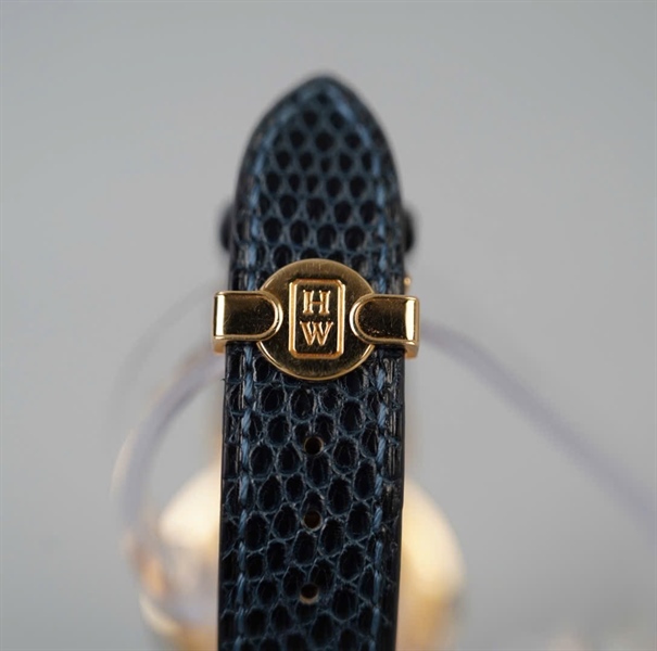 Đồng hồ Hary Winston zin xanh da trăn (NO0179) (HC) KG+