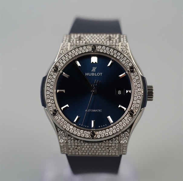 Đồng hồ Hublot Classic Fusion sz42 xanh đen (1097149) (HC) KG+