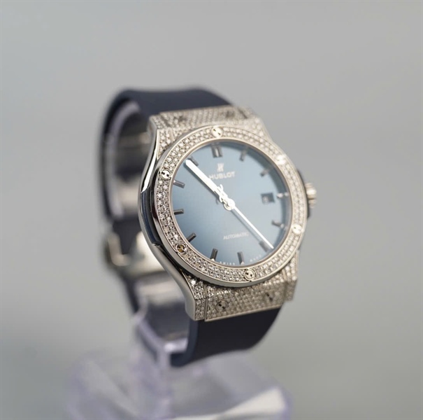 Đồng hồ Hublot Classic Fusion sz42 xanh đen (1097149) (HC) KG+