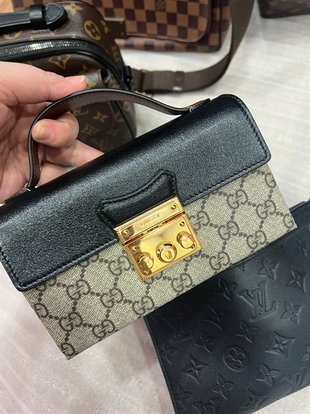 Túi GG PadLock xám sz18 (BQ) KG+