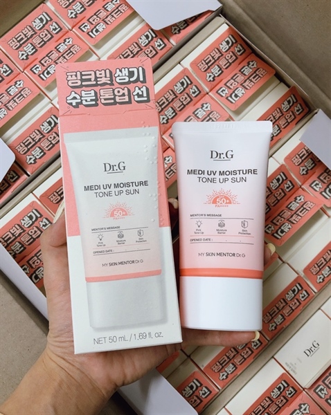 Kem chống nắng Dr.G Medi UV Moisture Tone Up 50ml (hồng)