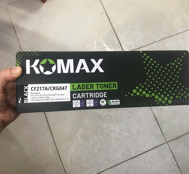Hộp mực Komaxi HP CF217A - HP M102a/102W/M130a/fn/fw/nw (có chip/G00399) (DV50)