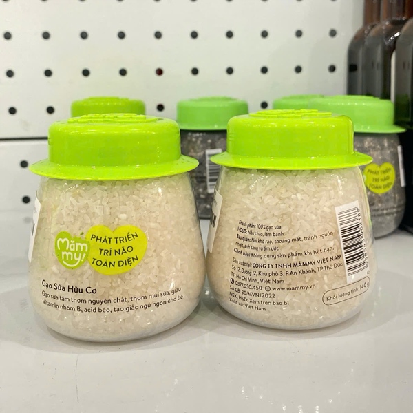 Gạo sữa hữu cơ Mămmy 6M+ 140g