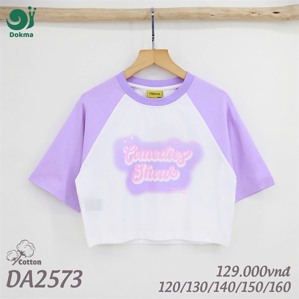 DA2573 - 120/160 Áo croptop cộc tay