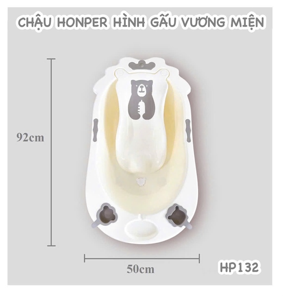 Chậu tắm nhựa vương miện Honper