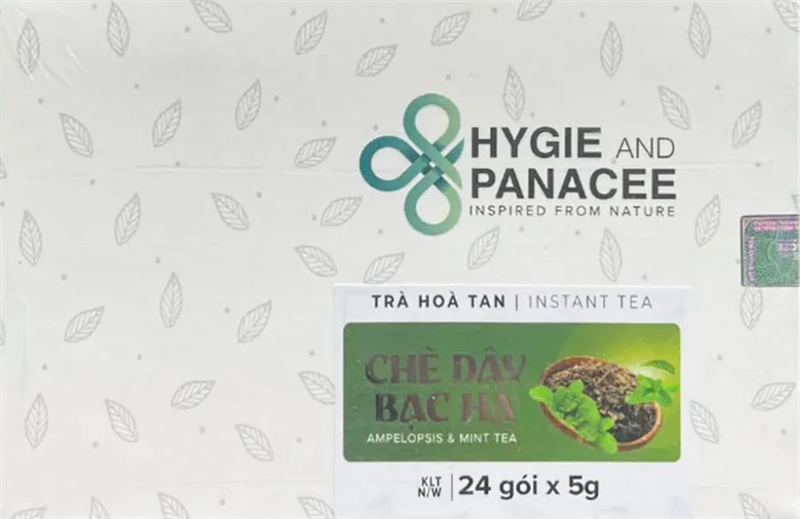 Trà HYGIE & PANACEE Chè Dây Bạc Hà 24 gói x 5g 160k