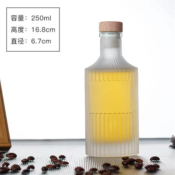 (Chai+ nap) Chai Sọc Nắp Gỗ Vuông- Đục