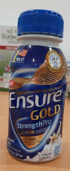 Sữa Ensure Gold (StrengthPro) Hương Vani 237ml (Thùng*24chai) - Hoa Kỳ