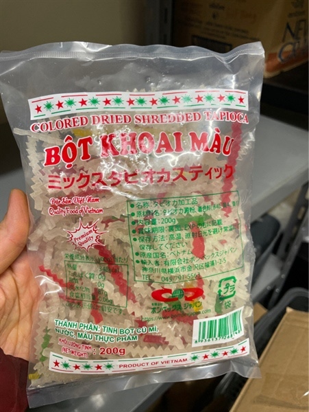 Bột khoai màu 200g タピオカステイック