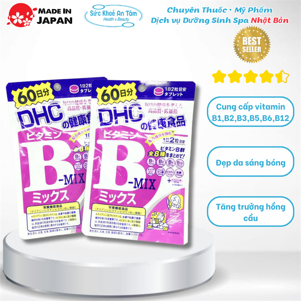 Viên uống bổ sung Vitamin B DHC Nhật Bản 120 viên