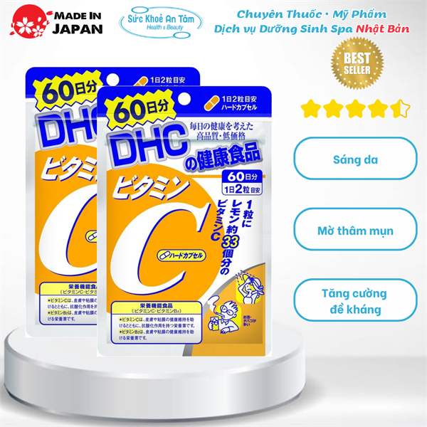 Viên uống bổ sung Vitamin C DHC Nhật Bản 120 viên