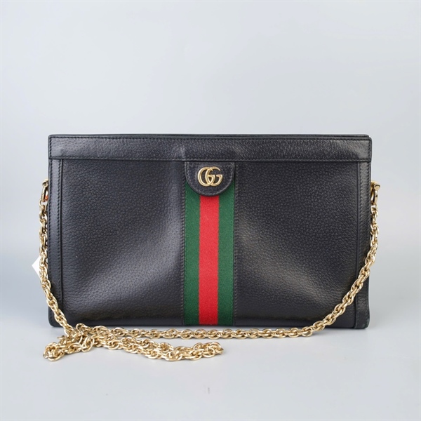 Túi GG Clutch Ophidia đen sz32 (BQ) KG+