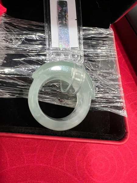 Nhẫn Cẩm thạch lục phớt xám - trắng xám (882789) +