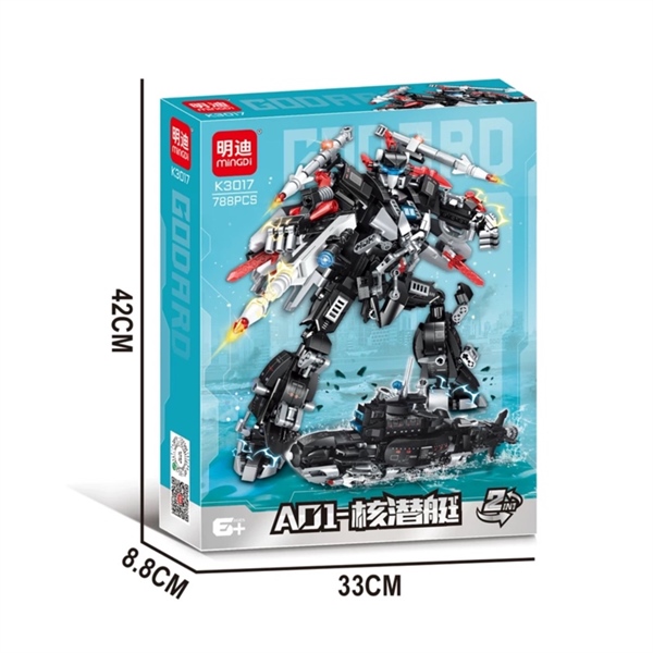 Bộ Xếp Hình Robot 2in1 (K3017)