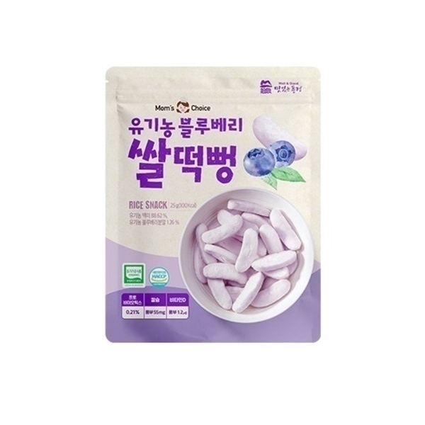 Bánh gạo hữu cơ thanh dẹt 6M+ 25g Việt quất