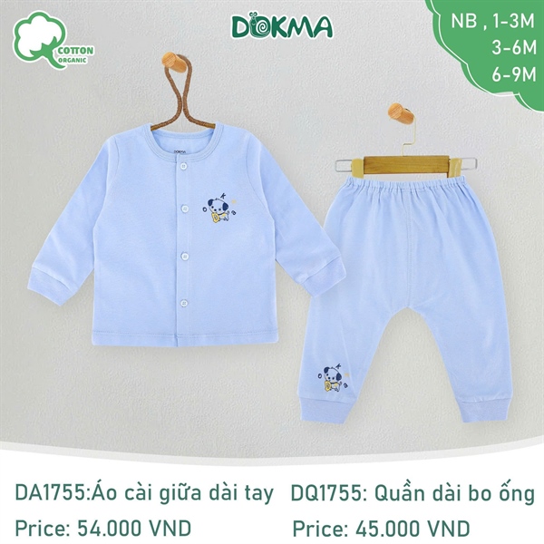 DB1755 - NB/9M Bộ dài cài giữa
