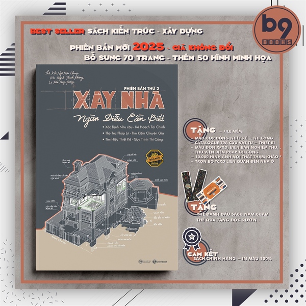 [BEST SELLER] Xây nhà - Ngàn điều cần biết - Phiên bản 2025