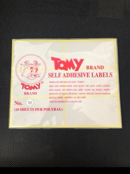 Nhãn decal Tommy 122