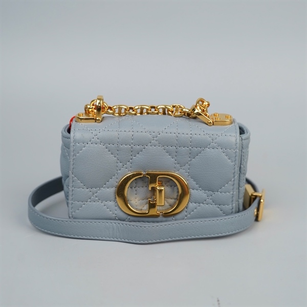 Túi Dior Caro Micro xám xanh sz12 (LN)KG+