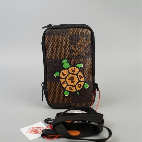 Túi LV nâu in hình rùa sz10 (BQ) KG+