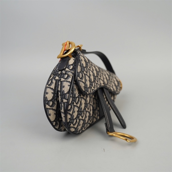 Túi Dior Saddle xám sz18 (BQ) KG+