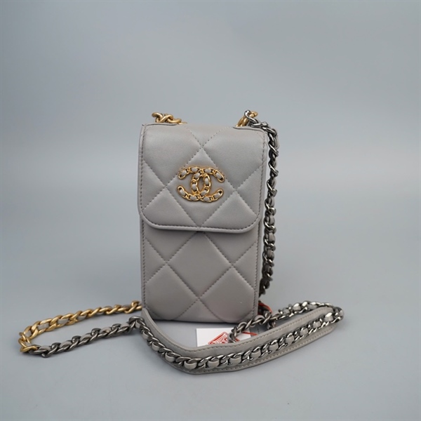 Túi Chanel Phone xám )31609768) sz10 (LN) KG+