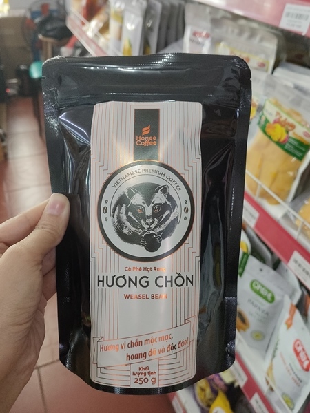 Ban me Cà phê hạt rang Hương chồn 250g 焙煎コーヒー豆 イタチの香り