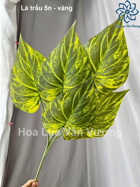 Lá trầu 5n - Lá cành dài - Hoa Lụa Vân Vượng