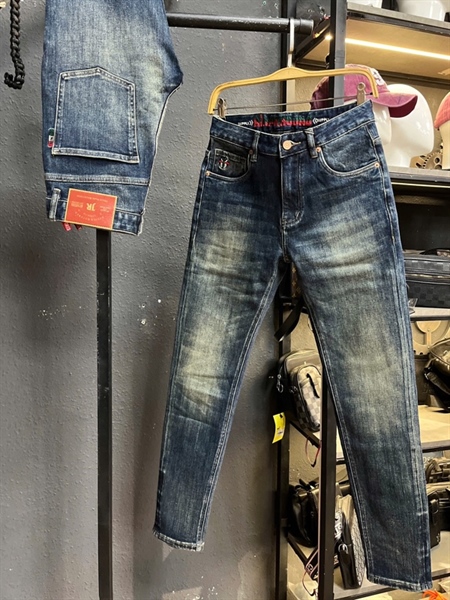 Jean QC Cao Cấp MCC-LD8080 xanh đậm was phủ đồng