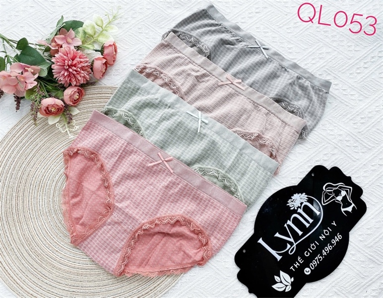 Set 4 quần dệt caro