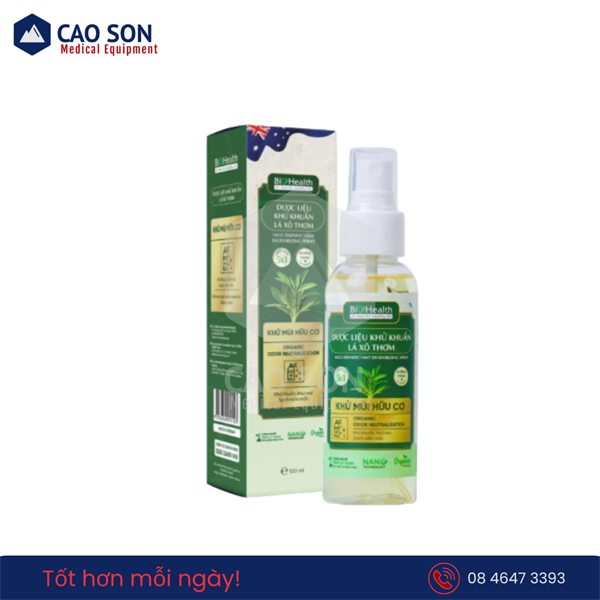 Dung dịch khử khuẩn khử mùi lá xô thơm Biohealth 100ml