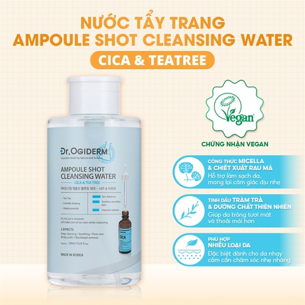 Nước tẩy trang Dr.OGIDERM