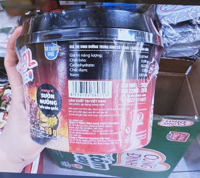 Mi Kool BBQ suon nuong hq cung dinh 105g