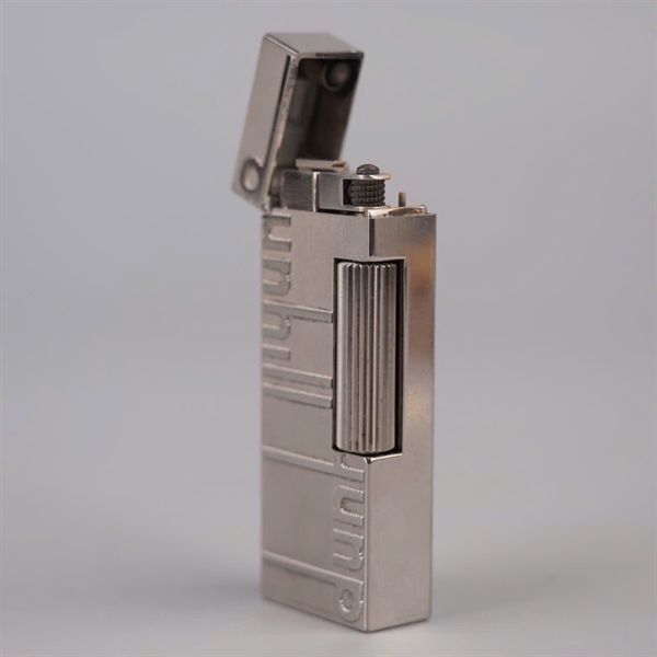 Bật lửa Dunhill bạc in logo nổi KG+