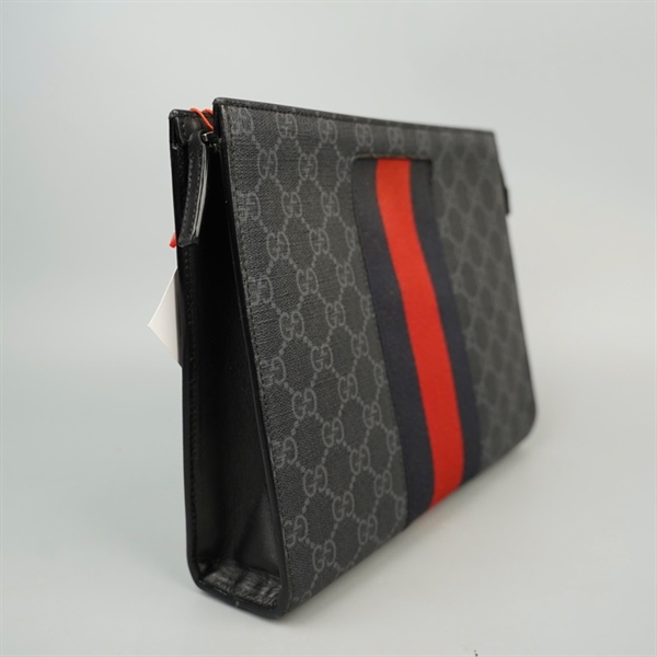 Túi GG Clutch đen sz25 (LN) KG+