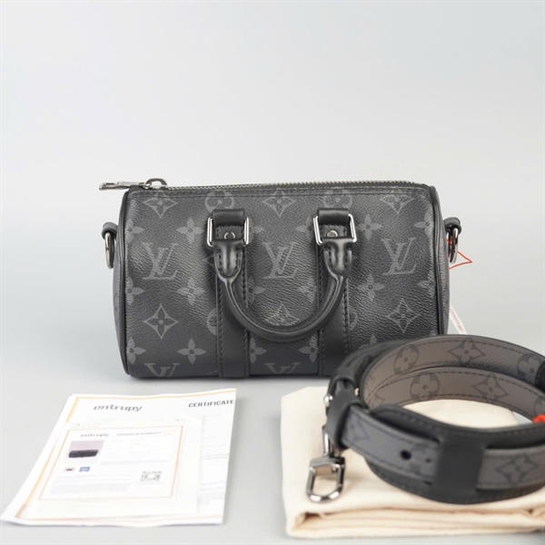 Túi LV Keepall hoa đen sz20 +