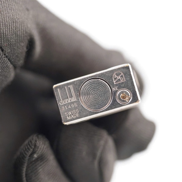 Bật lửa Dunhill bạc in logo nổi KG+