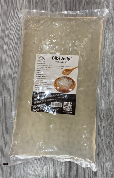 Thạch Trân Châu 3Q Bibi Jelly trắng 2kg
