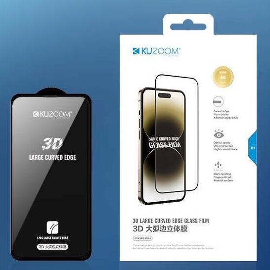 KÍNH KUZOOM 3D IP15 PRO MAX