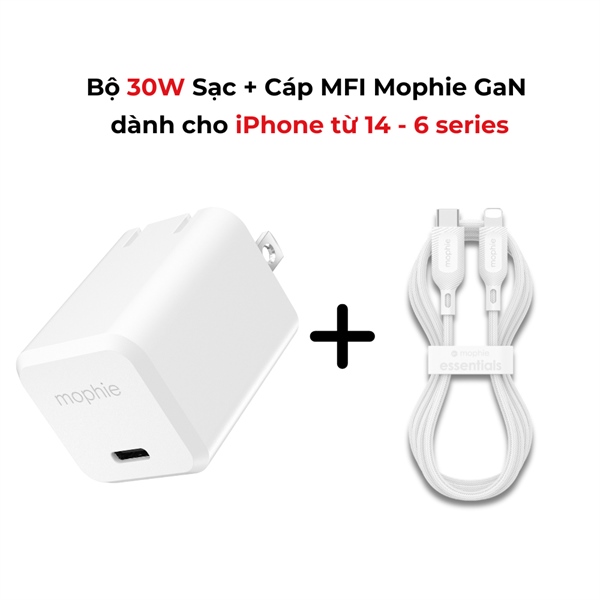 Bộ Củ Cáp Mophie Gan 30W