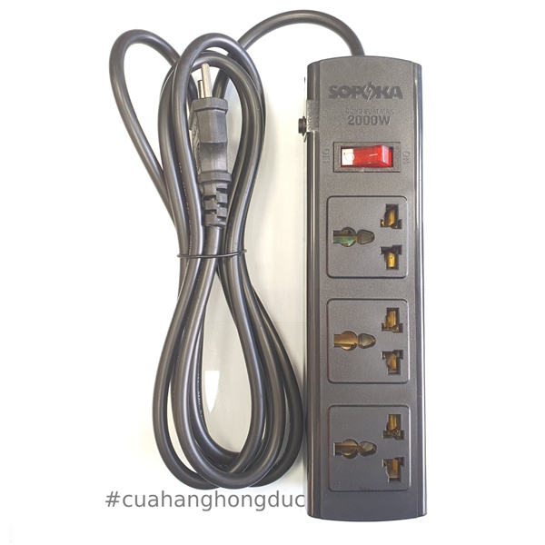 Ổ cắm lõi sứ chống cháy 2200W 3T3