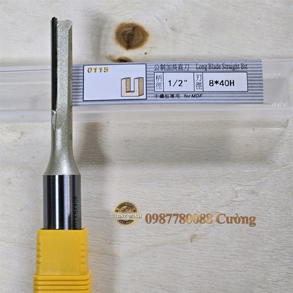 A0107428 Mũi phay thẳng TCT 1/2