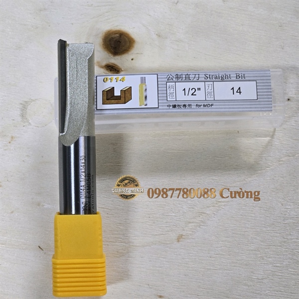 A0114428 Mũi phay thẳng 1/2