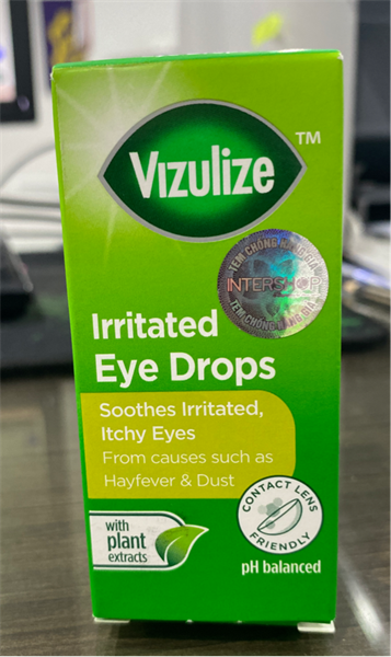 Dung dịch nhỏ mắt Vizulize giảm kích ứng Irritated 10ml - UK/Intershop