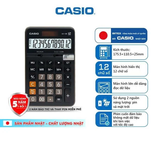 Máy tính CASIO AX12B