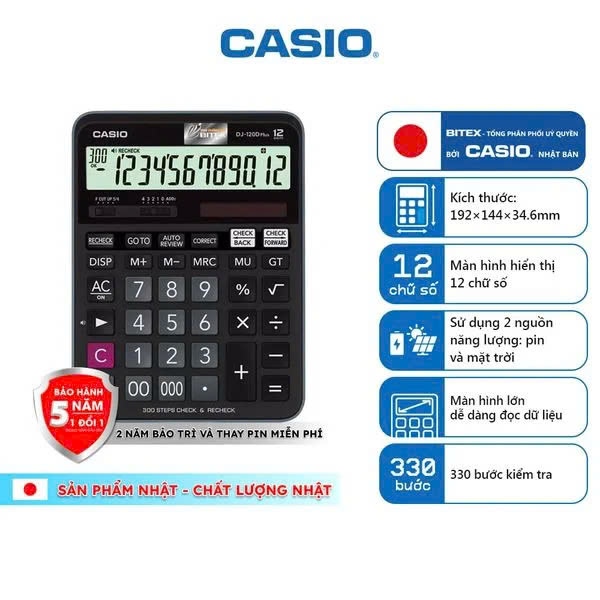 Máy tính CASIO DJ120DPLUS