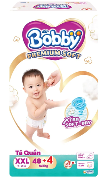 Tã quần Bobby Premium XXL48+4 (15-25kg)