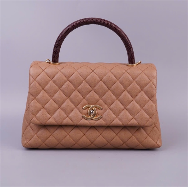 Túi Chanel Coco nude đậm (23937400) sz28 KG+