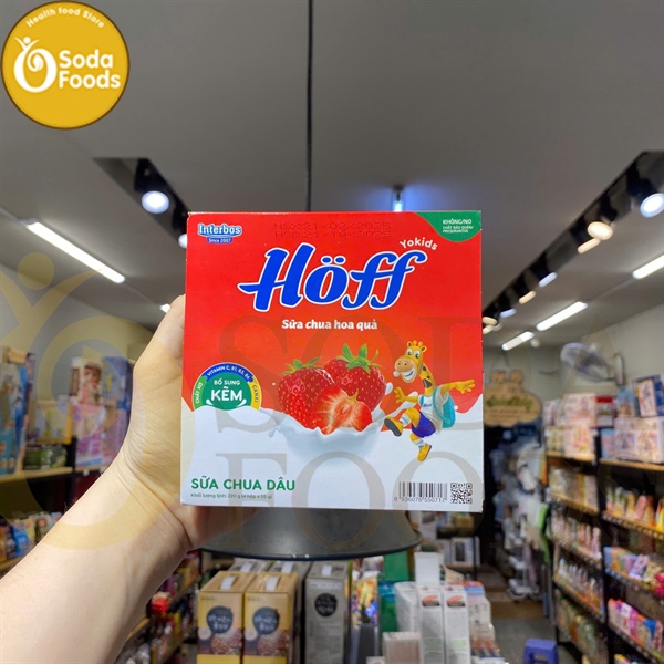 Sữa chua Hoff 6m+ 55gx4h - dâu